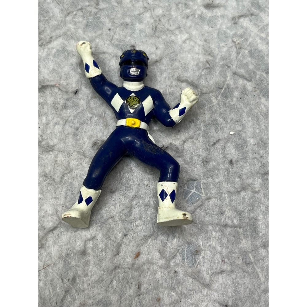 Vintage 1994‎ Saban Mighty Morphin Blue Power Ranger Action Figure 3 Inch Toy